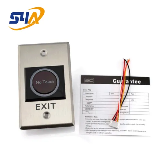 Door Release Switch Exit Button 12V Normal Open with No Touch IR Sensor Eb