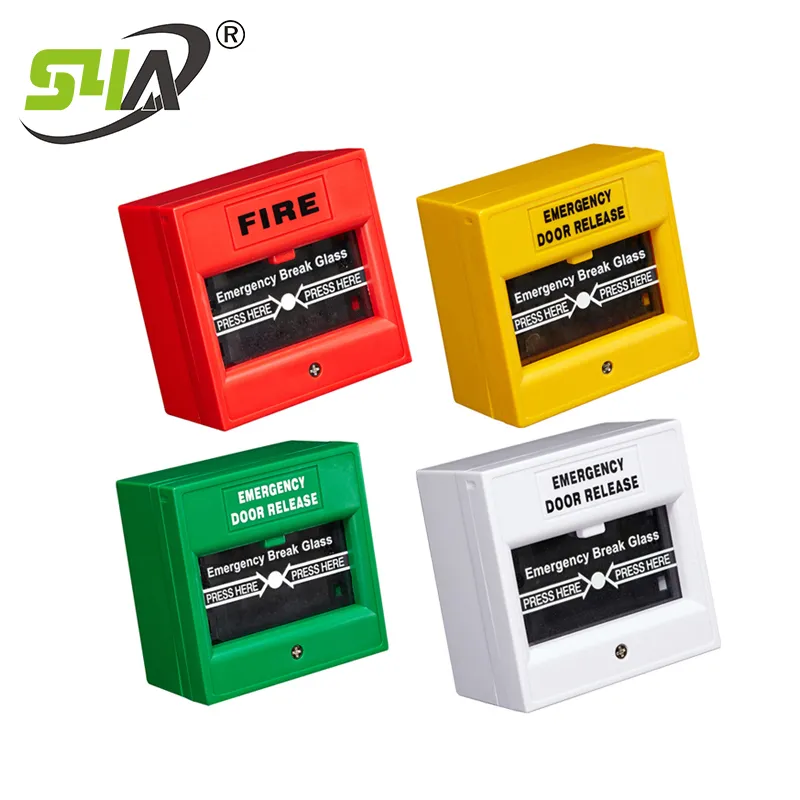 Break Glass Emergency Exit Door Release Button