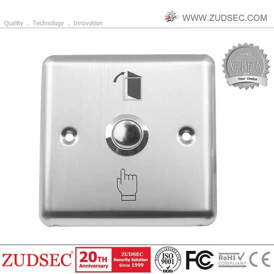 Steel Material Door Release Push Exit Button for Door Control