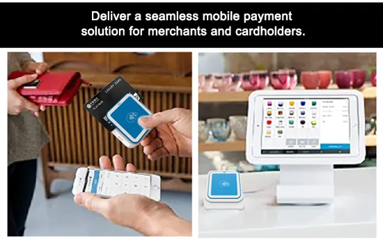 EMV Bt Magnetic Strip Card/IC Chip Card Reader Connect with ISO Android Phone I9 