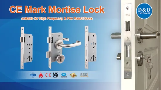 CE Security Euro Fire Rated Stainless Steel Safe Mortise Handle Metal Sash SUS Commercial Wooden Cylinder Magnetic Key Zinc Sliding Inner Guangdong Door Lock 