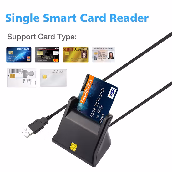 2.0 EMV USB Common Access Smart Card Reader Support ATM/IC/ID Card Reader (DCR31)