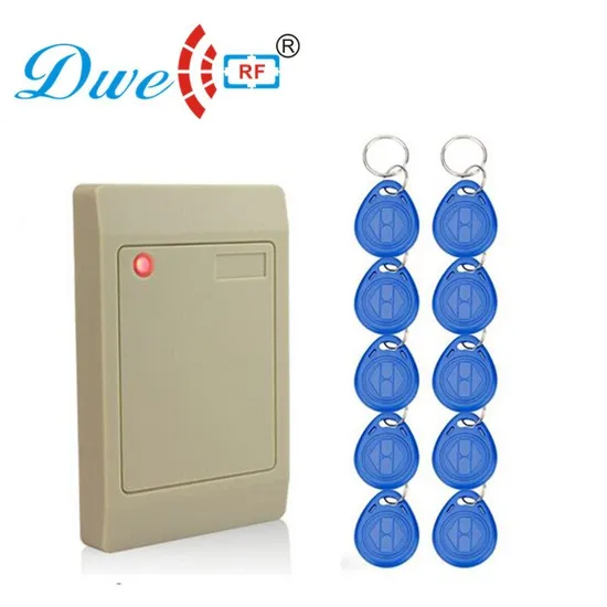 RF ID Proximity Card Readers Access Control ID RFID Reader Wiegand 26 Weigand 34 with 10 Tk4100 Keyfob Tags Free 