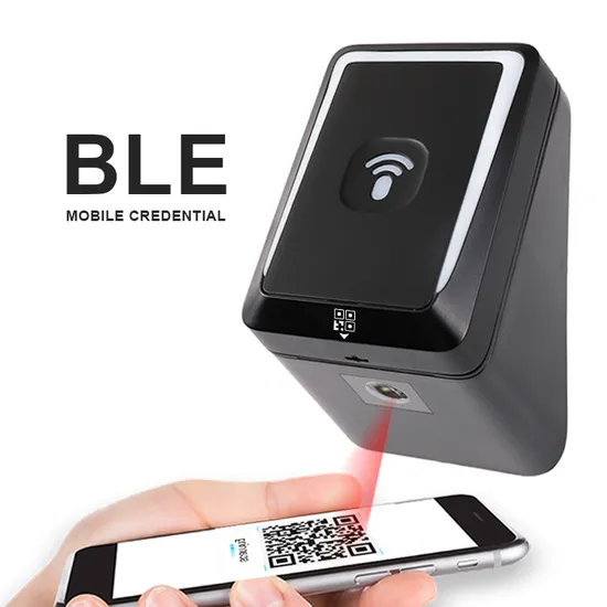FCC Certified Wiegand Osdp Blue Tooth BLE Access Control Reader with Qr Code Barcode Scanner for Visitor Access Control 